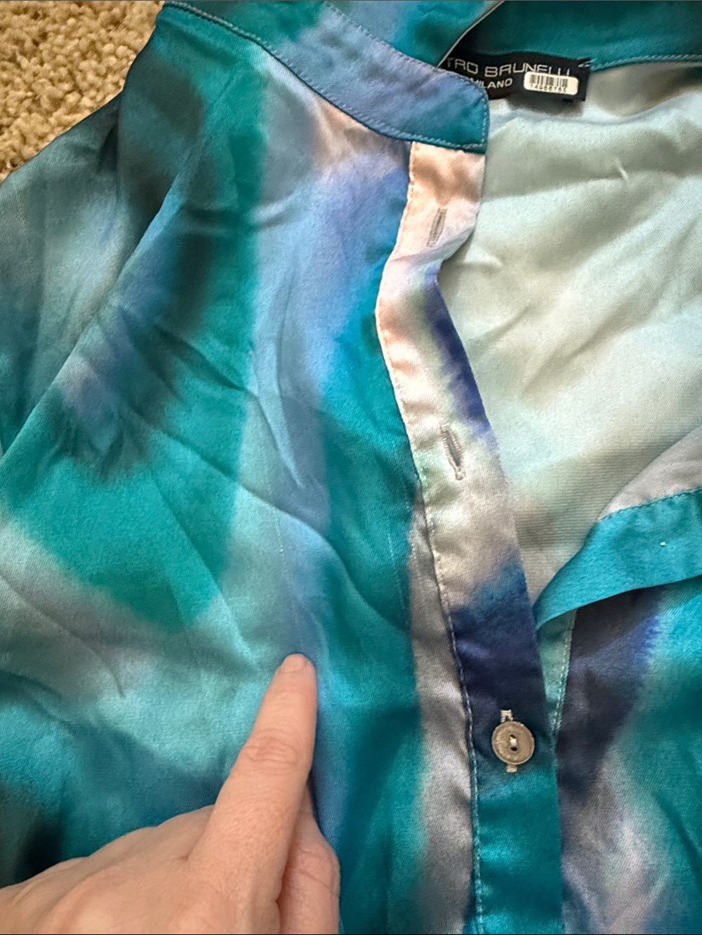 Pietro Brunelli Milano Royal Blue Anne Maternity Dress gender reveal pregnant XL - Picture 6 of 6